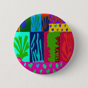 Ode aan Matisse Collage Ronde Button 5,7 Cm