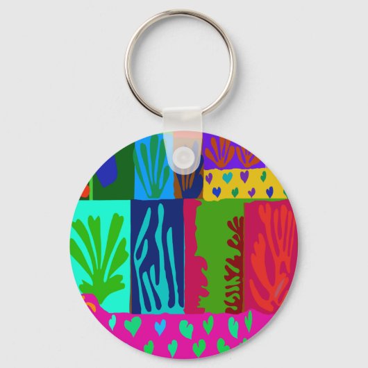 Ode aan Matisse Collage Sleutelhanger (Voorkant)