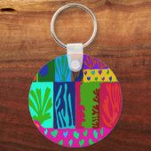 Ode aan Matisse Collage Sleutelhanger (Voorkant)