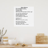 Ode aan Oekraïne gedicht over Oekraïne Courage Poster (Keuken)