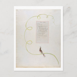 'Ode for Music'-ontwerp 94 uit 'The Poems of Thoma Briefkaart