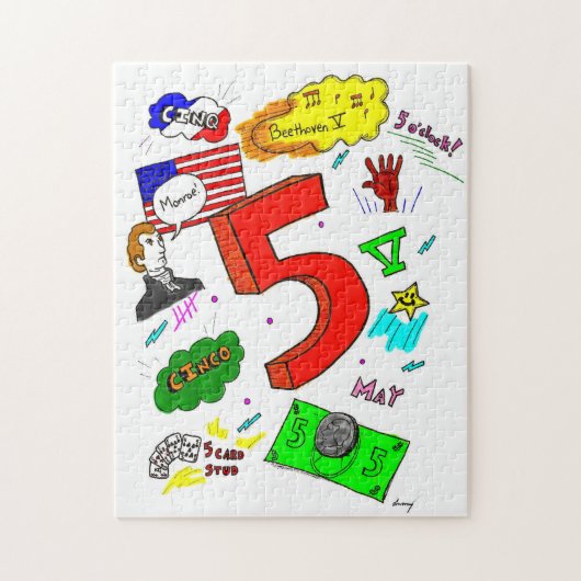 Ode to Five Puzzle (Vertical)