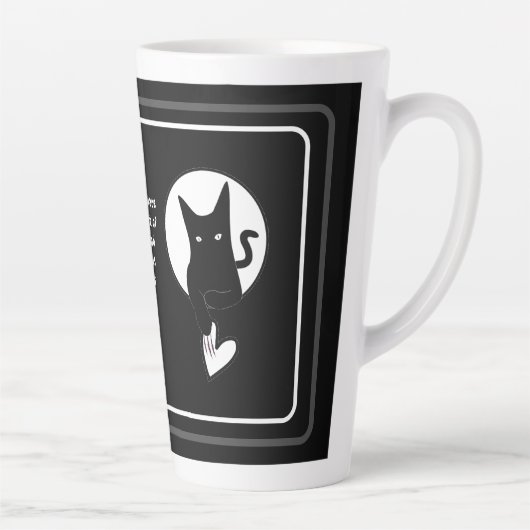 Ode to Love Cat Latte Mug par Adiela Akoo (Droite)