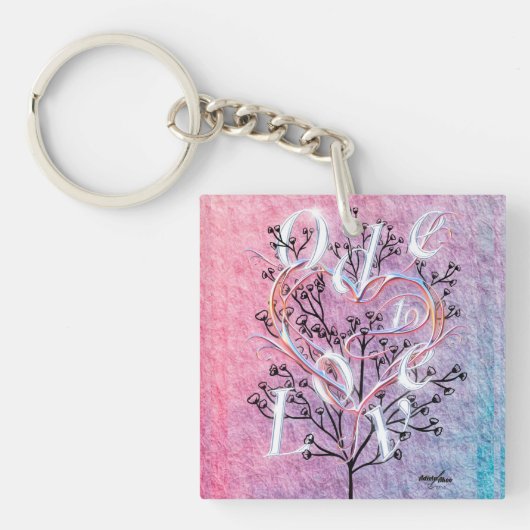 Ode to Love Keyring Ontworpen door: Adiela Akoo Sleutelhanger (Voorkant)