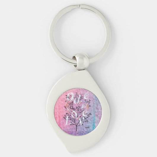 Ode to Love Keyring Ontworpen door: Adiela Akoo Sleutelhanger (Voorkant)