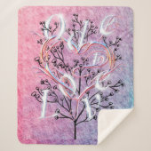 Ode to Love Sherpa Blanket by Adiela Akoo Sherpa Deken (Voorkant)