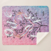 Ode to Love Sherpa Blanket by Adiela Akoo Sherpa Deken (Voorkant (horizontaal))