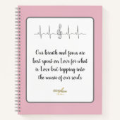 Ode to Love Spiral Carnet par la poète Adiela Akoo (Devant)