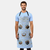 Ode to The Nutcracker 6-Photo Blue Tile Lg Apron Schort (Gedragen)