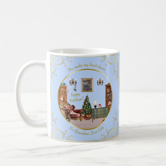 Ode to The Nutcracker Ballet Blue Customize Tile Koffiemok (Links)