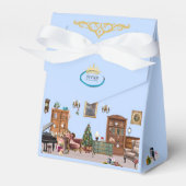 Ode to The Nutcracker Ballet Blue Favor Box Bedankdoosjes (Voorkant Zijde)