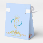 Ode to The Nutcracker Ballet Blue Favor Box Bedankdoosjes (Achterkant)