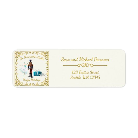 Ode to The Nutcracker Ballet Icon Address Label (Voorkant)