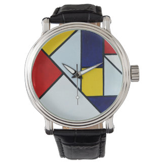 Ode to the Stijl Piet Mondriaan Horloge