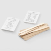 Odelphia Modern Script Elegant Wedding Program Handwaaier (Niet-gemonteerd)