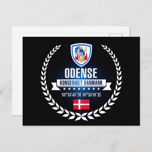 Odense Briefkaart (Voorkant / Achterkant)