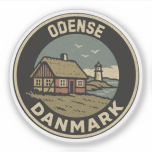 Odense, Denemarken Danmark  Sticker