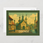 Odense Denmark Literary Briefkaart (Voorkant / Achterkant)