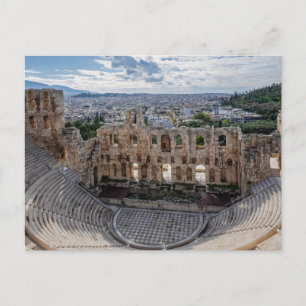 Odeon van Herodes Atticus: het oude theater van At Briefkaart