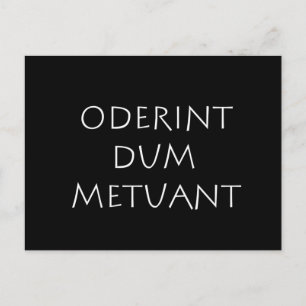 Oderint dum metuant briefkaart