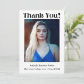 %odern Script graduation merci message (Debout devant)