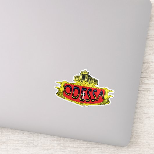 Odessa Harbor Ukraine Sticker (Detail)