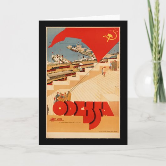  Odessa Oekraïne Travel Poster Kaart (Voorkant)