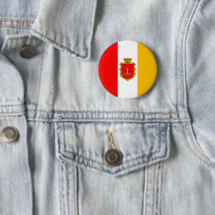 Odessa stads vlag symbool Oekraïne embleem Ronde Button 5,7 Cm