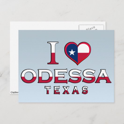 Odessa, Texas Briefkaart (Voorkant / Achterkant)