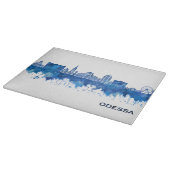 Odessa Ukraine Skyline Blue Snijplank (Hoek)