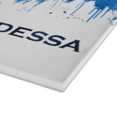 Odessa Ukraine Skyline Blue Snijplank (Hoek)