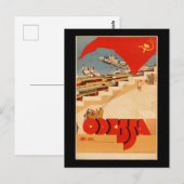  Odessa Ukraine Travel Poster Briefkaart (Voorkant / Achterkant)