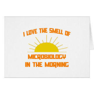 Odeur de microbiologie le matin
