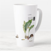 Odfish Shellfish Latte Mug, White Ceramic Tall Mug (Angle droit)