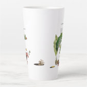 Odfish Shellfish Latte Mug, White Ceramic Tall Mug (Devant)