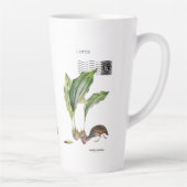 Odfish Shellfish Latte Mug, White Ceramic Tall Mug (Droite)