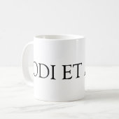 Odi et AMO - tasse de latin de Catullus (Devant gauche)