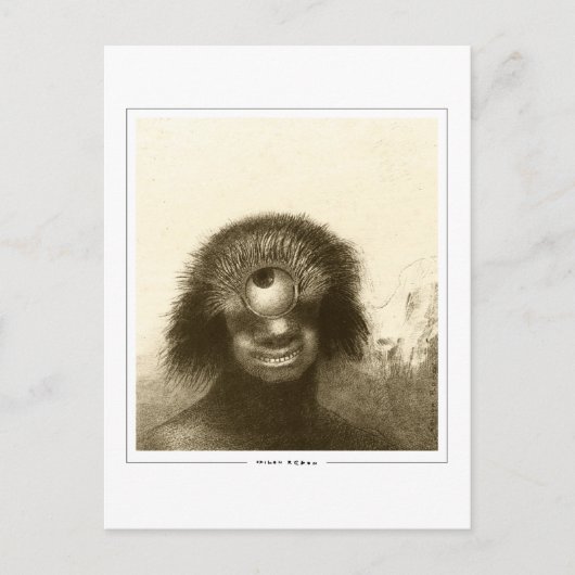 Odilon Redon #496 - Kunstmatig Briefkaart (Voorkant)