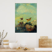 Odilon Redon - Butterflies Poster (Keuken)