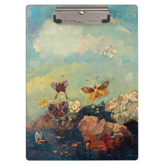 Odilon Redon Butterflies symbolistische kunst Klembord (Voorkant)