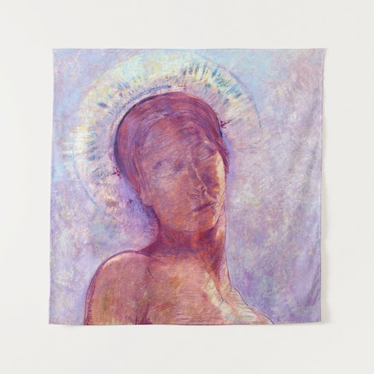 Odilon Redon, closed eyes 1889 Wandkleed (Voorkant)