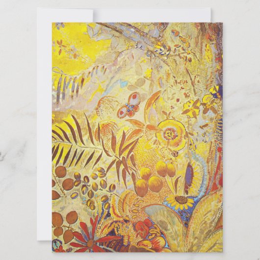 Odilon Redon - De dag, Feestdagenkaart (Voorkant)