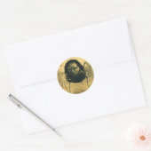 Odilon Redon - de Droogspin, Ronde Sticker (Envelop)