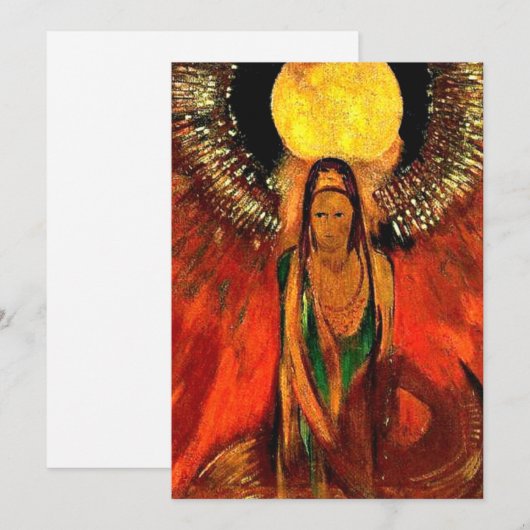 Odilon Redon, De vlam, (Voorkant / Achterkant)