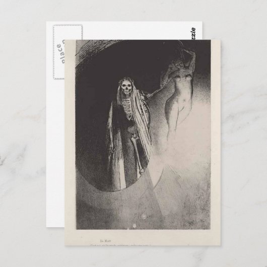 Odilon Redon - Dood Briefkaart (Voorkant / Achterkant)