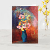 Odilon Redon - Etherische Vaas van Bloemen Kaart (Gele Bloem)