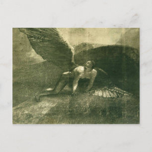 Odilon Redon - Fallen Angel Briefkaart