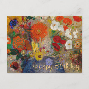 Odilon Redon Flowers CC0601 Carte postale Annivers