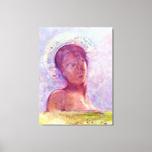 Odilon Redon, gesloten ogen 1889 Canvas Afdruk