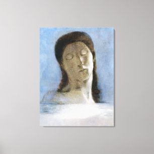 Odilon Redon, gesloten ogen 1890 Canvas Afdruk